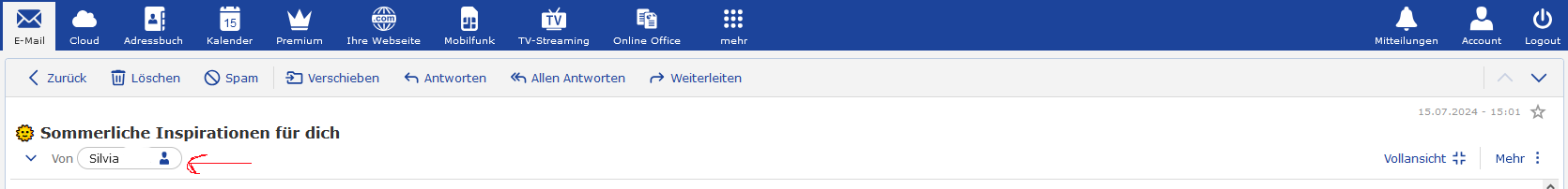 GMX-Adressbuch 3